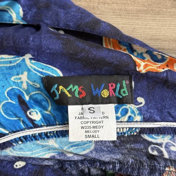 Jams World Melody Blue Floral Sleeveless Dress Women’s Small NWT Made in Hawaii - Picture 3 of 5